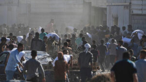 Deadly rush at UN food