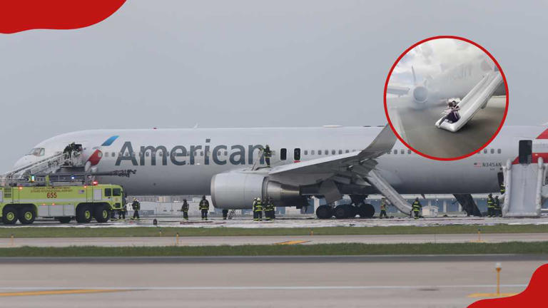 You are currently viewing American Airlines Plane Fire on Runway