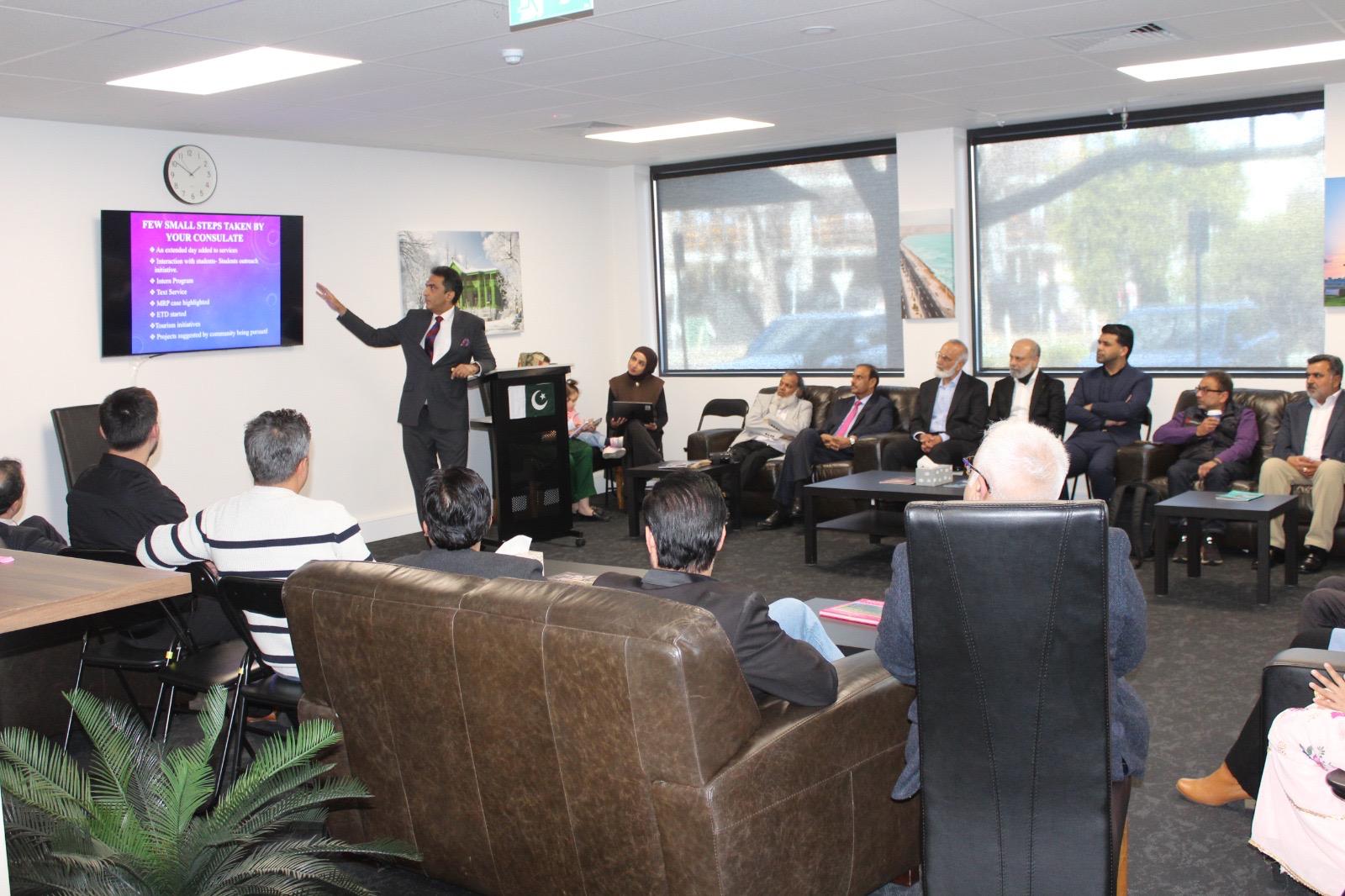 You are currently viewing Consulate General of Pakistan Hosts Key Community Consultation in Melbourne