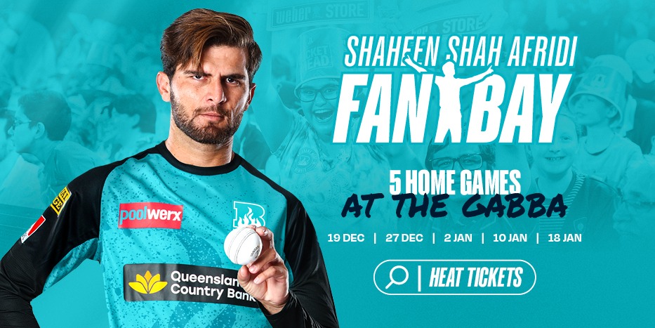 Read more about the article Brisbane Heat launches Shaheen’s Fan Bay to celebrate Shaheen Shah Afridi’s first BBL stint