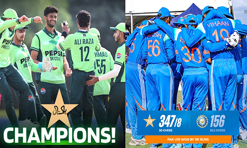 Read more about the article Pakistan Crush India to Win 5th U-19 Asia Cup as Minhas, Raza Shine