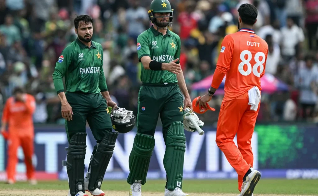 Faheem Power Blitz Lifts Pakistan past Netherlands with 5-Run Escape