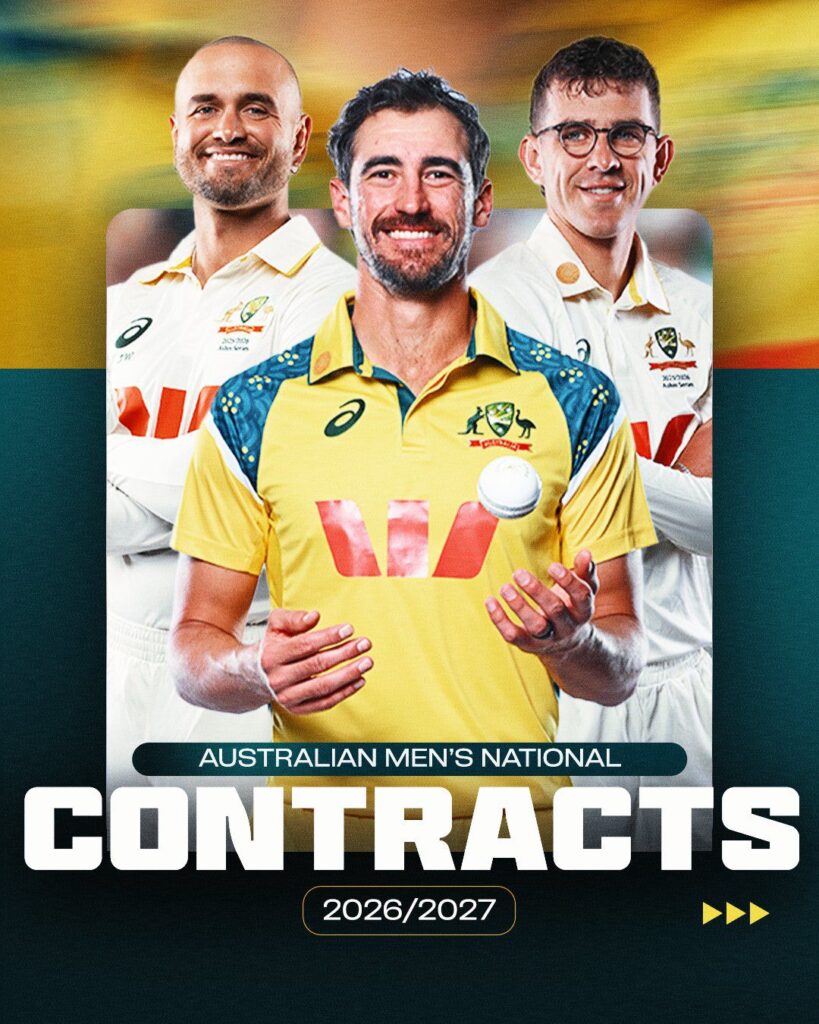 Australia men contracted players 2026-27