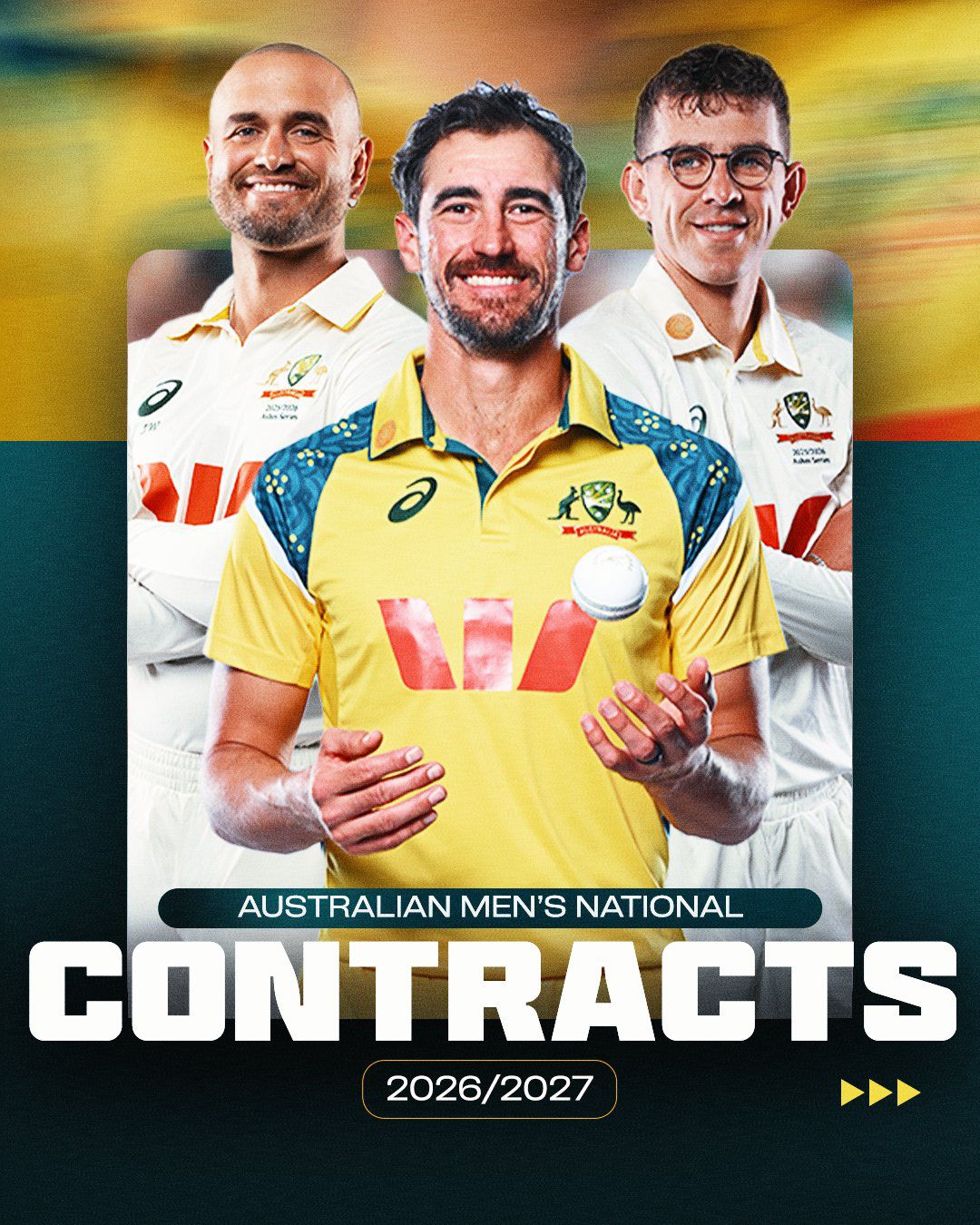 You are currently viewing Australia men’s contracted players 2026-27
