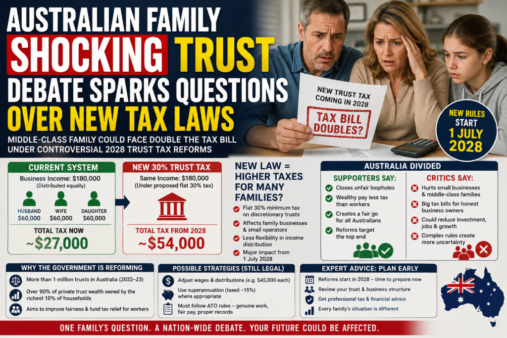 Australian Family Shocking Trust Tax Query Sparks 3 Big Debates