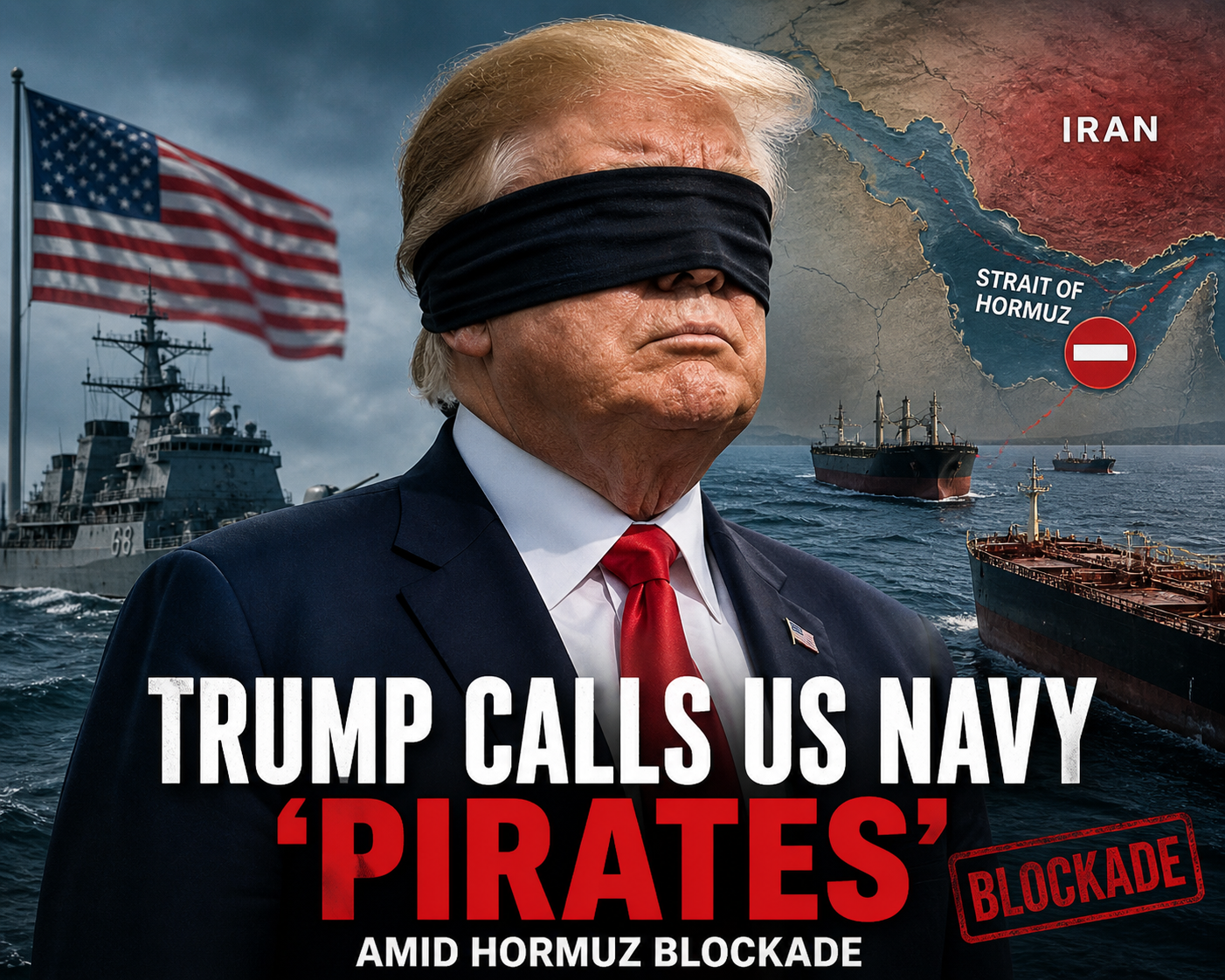 You are currently viewing Trump Calls US Navy ‘Pirates’ in 1 Shocking Hormuz Blockade Claim
