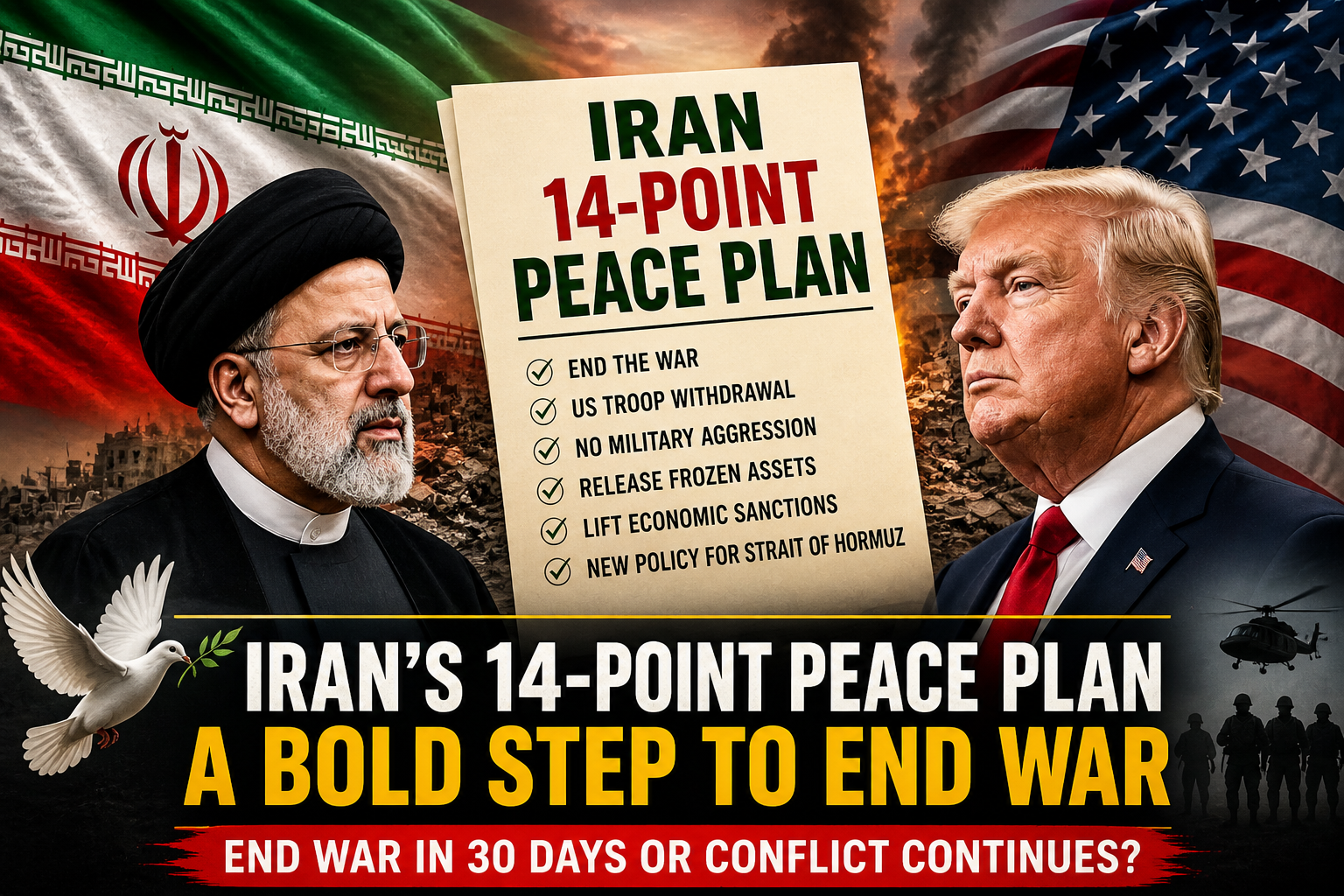 You are currently viewing Iran 14-Point Peace Plan Sparks 1 Bold Push to End War Fast