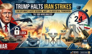 Trump Halts Iran Strikes in 24 Hours Bold Deal Needed for Rapid Peace