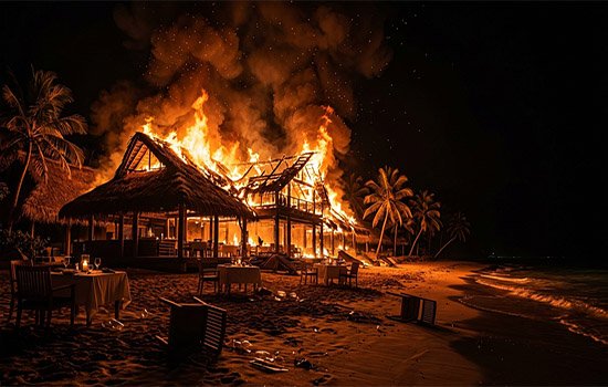 You are currently viewing Heroic Tourist Taps Card to Pay 1 Bill Before Escaping Bali Fire